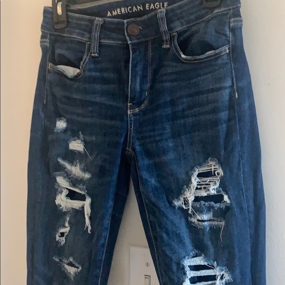 American Eagle Dark Wash Skinny Jeans - Picture 6 of 6